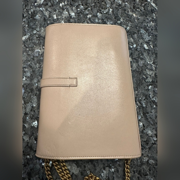 Saint Laurent Supplice Dbl V Flap Woc Gold - Picture 6 of 10